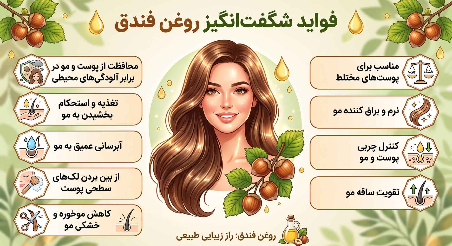 روغن فندق برای چی خوبه؟